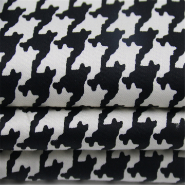 Printed cotton satin with thousand bird pattern