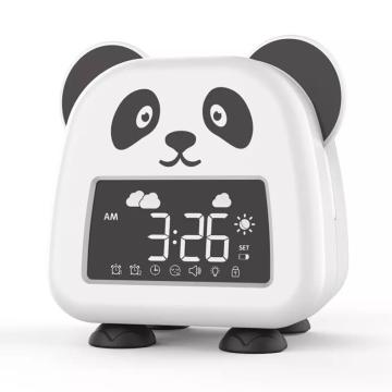 White Panda Kids Sleep Trainer Clock: Wake-Up Light and Night Light with LED Display