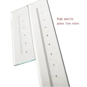 High Precision Linear Glass Scale Optical Grating Ruler for Laboratory Supplies