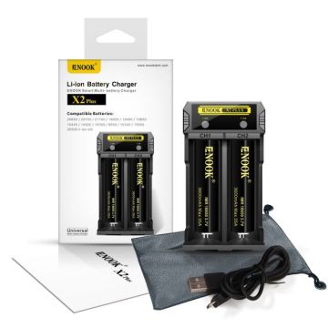 Multi-funkcjonalny USB ładowarka baterii typu C Port 2 Szybka ładowarka do akumulatorów lit-jon i Ni-MH