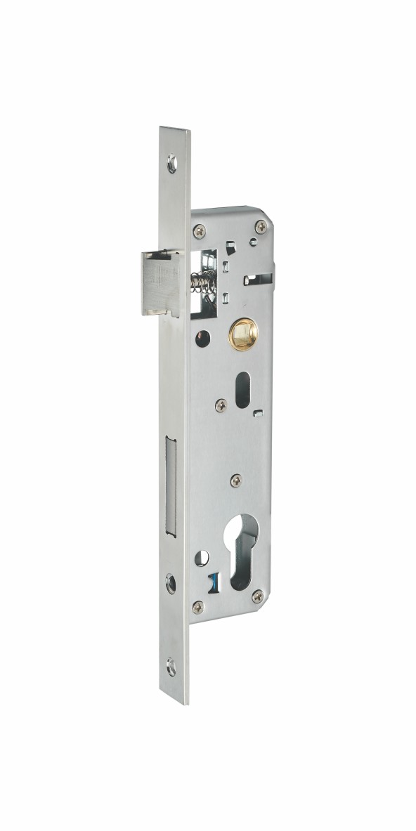 Narrow style lock body with dead bolt