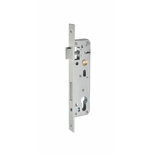 Narrow style lock body with dead bolt