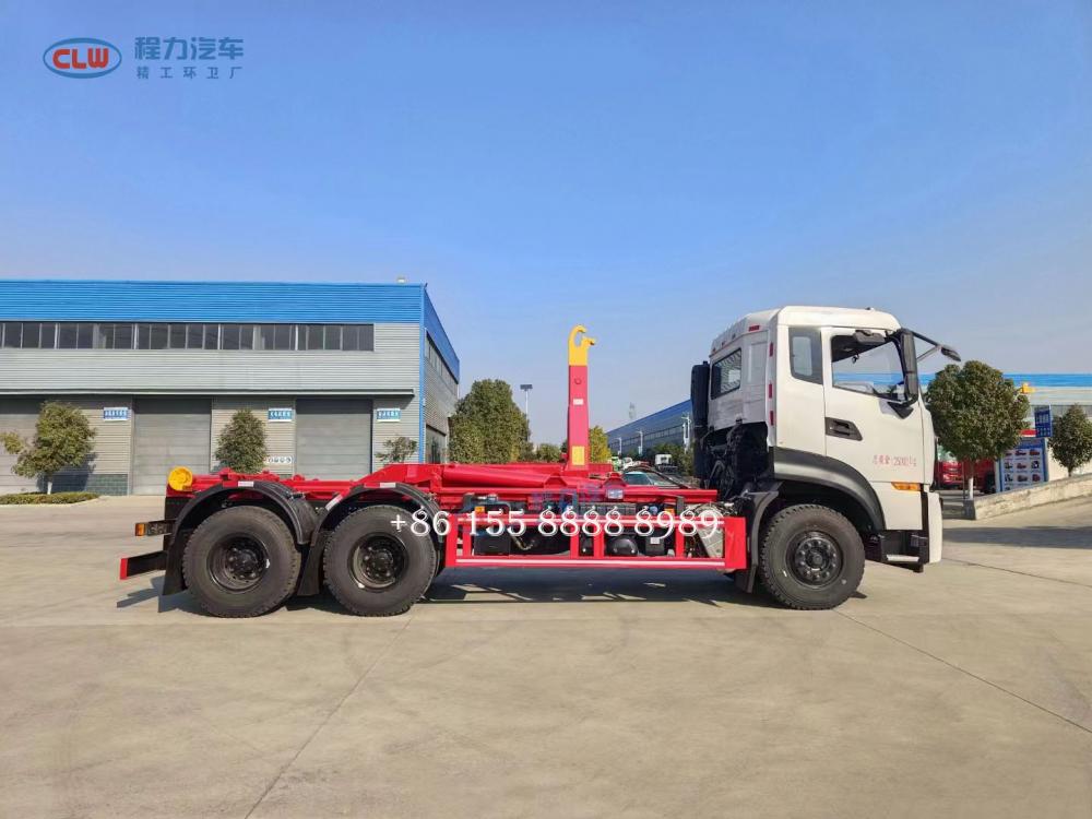 Rear Double Axle Hook Arm Garbage Truck 4 Jpg