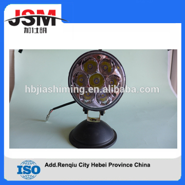 Round White 21W 7 LED Work Light Fog Lamp Wiring Switch Trailer Jeep Truck round tail light