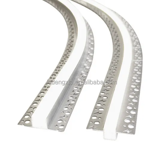 Factory Direct Sales: Flexible Plaster-In LED Profile, Aluminum Strip Light Accessories with Punched Curves - Bendable Design