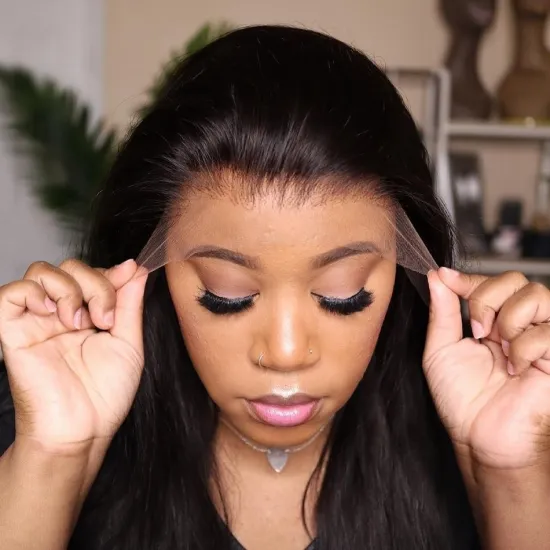 4X4 to 7X7 Pre Plucked Bleached Knots Lace Closure & Frontal with Baby Hair