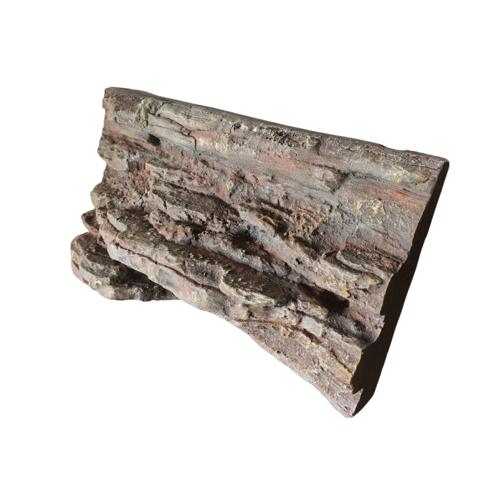 Painel de cenário de camadas de rocha de gabinete de répteis