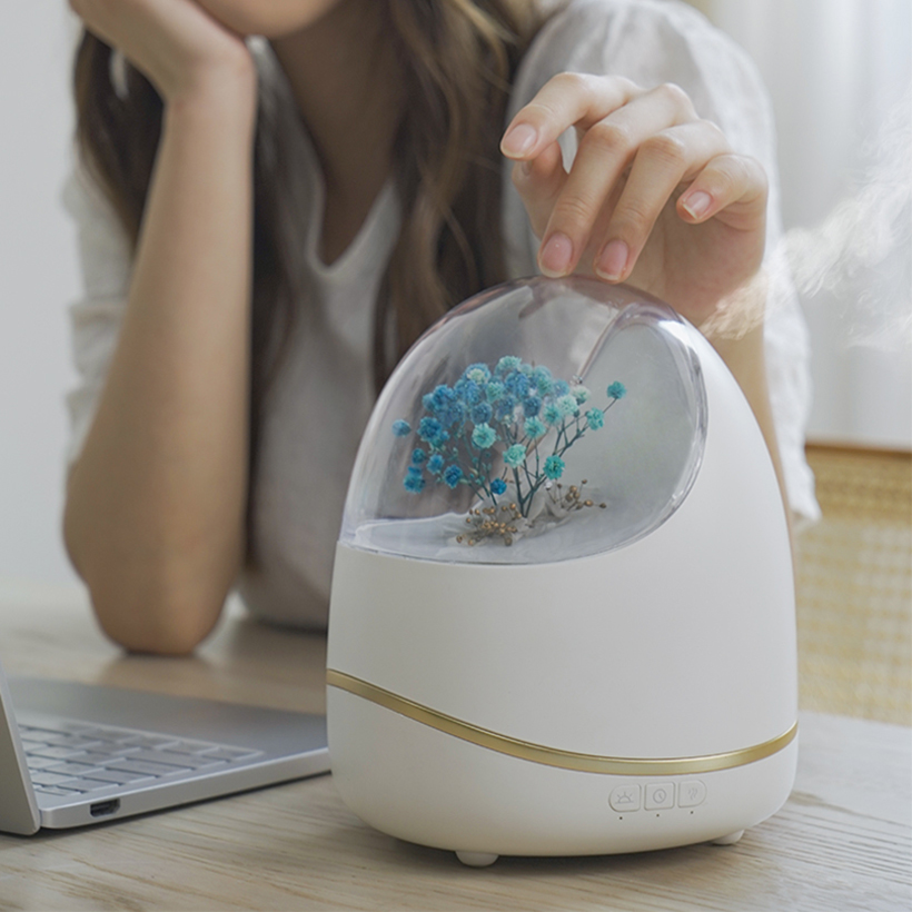 Large Flower air humidifier and essential oil diffuser