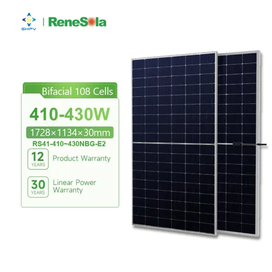 Renesola High-Power Solar Panels: 410W-430W Mono Bifacial N-Type Models with Integrated Inverters