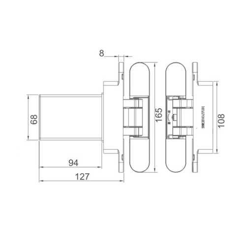 Гидравлический буфер скрытый шарнир дверей для гладкого закрытия