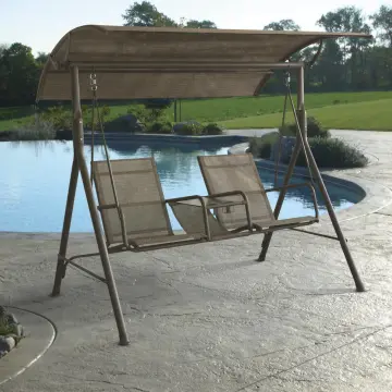 Outdoor Garden Courtyard Swingasan Chair - Loveseat Swinging Lounger Daybed