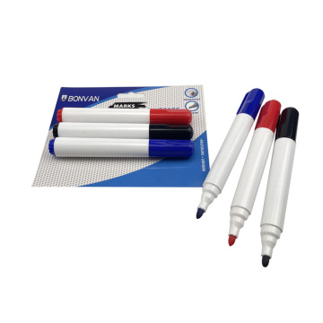 Custom Logo 3-Color Non-Toxic Dry Erase Whiteboard Markers for School, Office, and Home