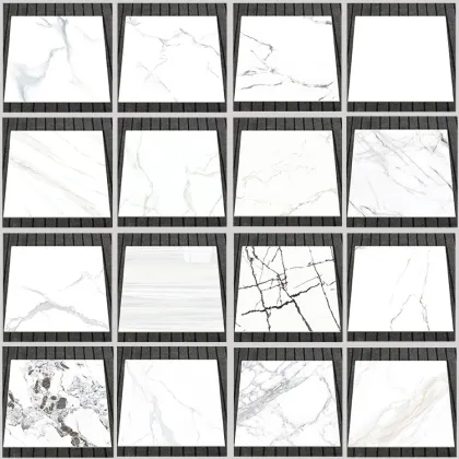 Brillante Ivory White Soluble Salt Tiles for Gres Porcelanato Flooring