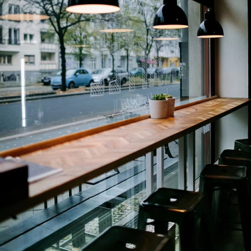 New style Commercial Furniture LED Light  Office Waiting wooden Metal Marble Restaurant Pub  Bar Counter Table Design