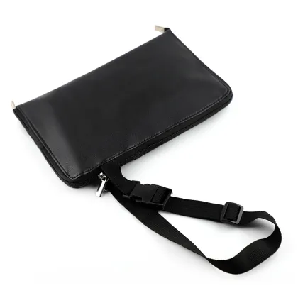 OEM ODM Professional PU Leather Makeup Brush Waist Bag