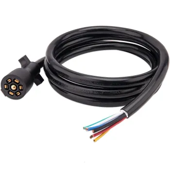 Heavy Duty Customized 7-Prong Trailer Plug Cable Assembly for RVs and Trucks