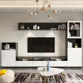 Nordic TV Cabinet Black and White Modern