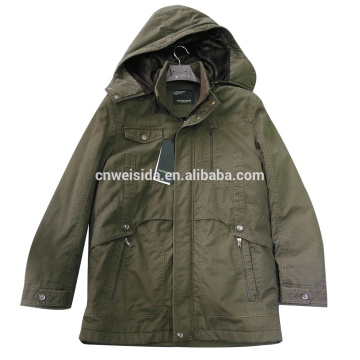 europen removeale hooded with zipper jacket for mens