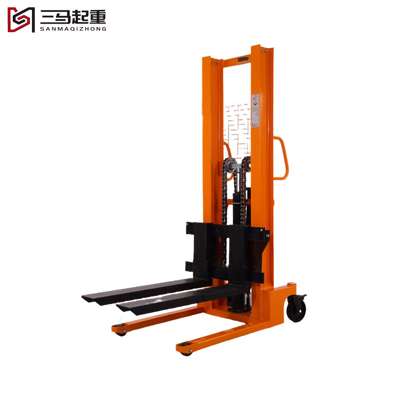 1 Ton to 2 Ton Manual Hydraulic Hand Pallet Truck Stacker for Material Handling