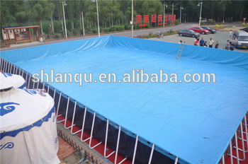 Rectangular Water Park Metal Frame Swimming Pool for Sale