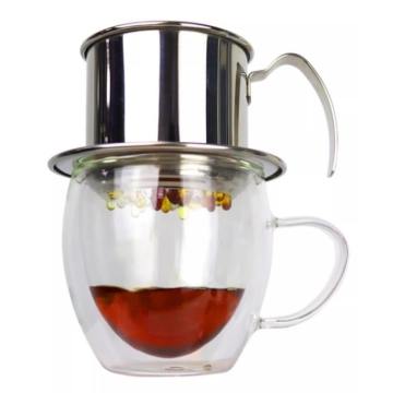 Portable Stainless Steel Coffee Filter Maker - Reusable Drip Brewer for Home, Kitchen, Outdoor & Tea
