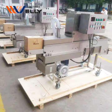 Automatische voedselcoatingmachine voor hamburgers, goudklompjes en zeevruchten