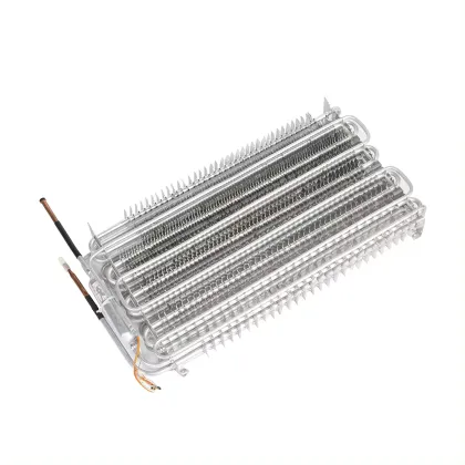 Household refrigerator aluminum fin evaporator