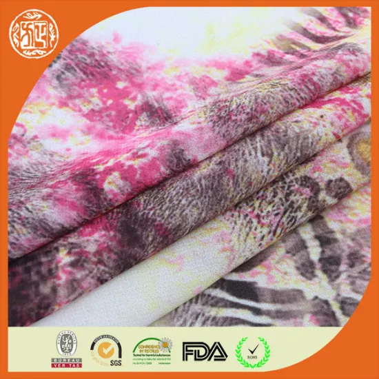 2015 New digital designed soft chiffon fabric polyester