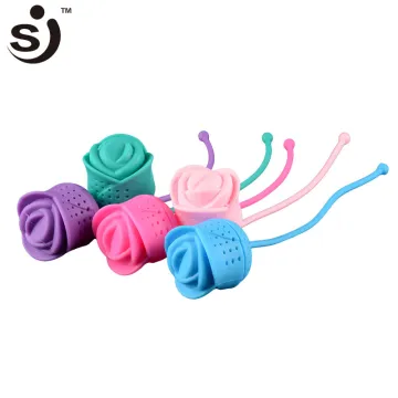 Lovely Rose Flower Design Tea Infuser New Design Silicone Tea Bag Holder