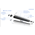 Pendente de luz linear 60w