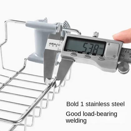 Single-Tier Stainless Steel Faucet Storage Rack