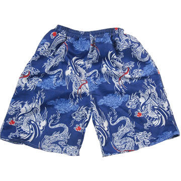 Beach Boardshorts with Fashionable Design, Made of Polyester Peach Skin, OEM Orders are Welcome
