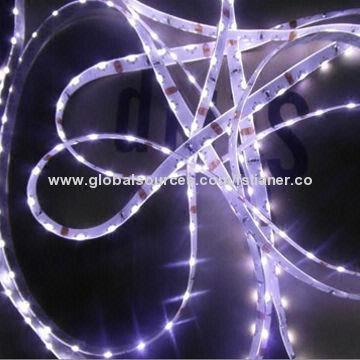 Side-emitting SMD 335 LED flexible strip, 60 LEDs/m, 12V, 4.8W/m, single color