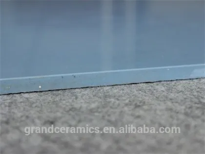 Pure blue full body bathroom floor tiles