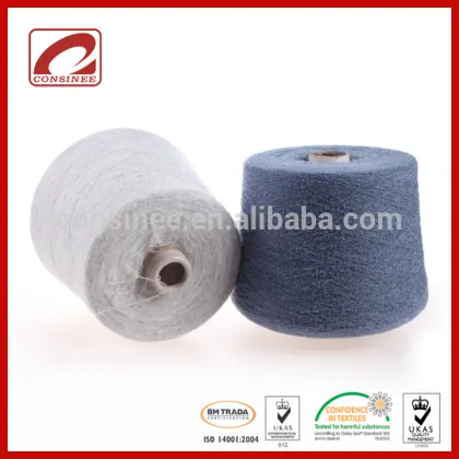 100% Contamination blended yarn Mohair with Wool blended Silk fancy yarn