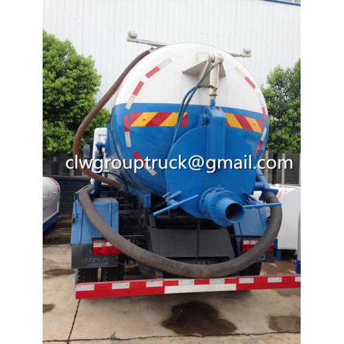 Dongfeng 5CBM Vacuum Cleaner Lori tangki kumbahan