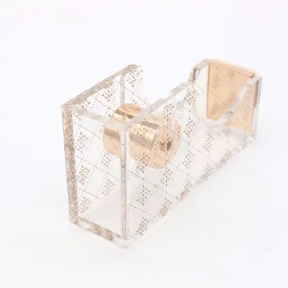 Clear Desktop Stationery Tape Dispenser - Office Supplies Adhesive Tape Dispenser