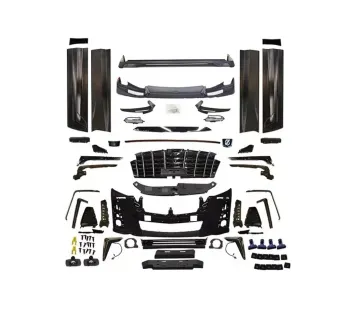 TRD Style Car Body Kit for Alphard 2018-2022: Front, Rear Bumper, Grille, and Side Skirts