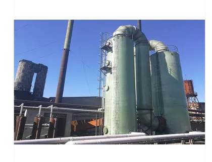 Industrial Waste Gas Treatment by Horizontal Scrubber