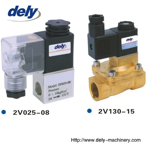 2v 2 Way Brass Water Solenoid Valve 