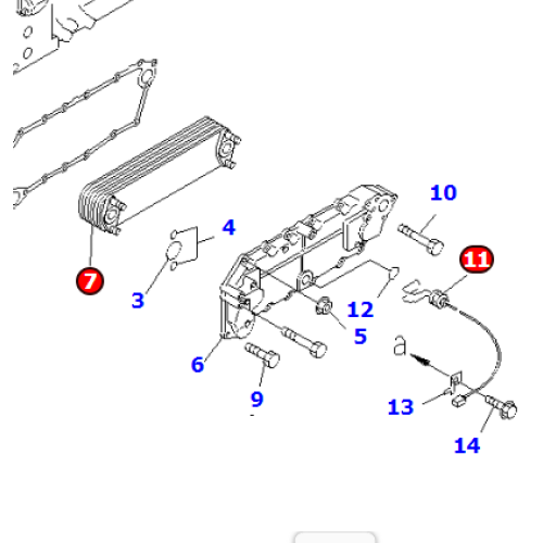 600-651-1610 6212-61-2112 600-815-8750 ELEMENT FOR HD785