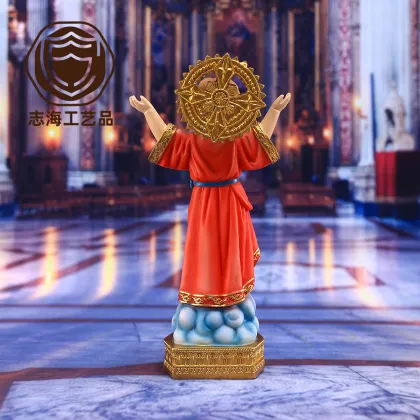 8-inch Catholic Divine Child Statue: A Resin Sculpture, Decoration, and Religious Gift Featuring the Divine Child on a Base