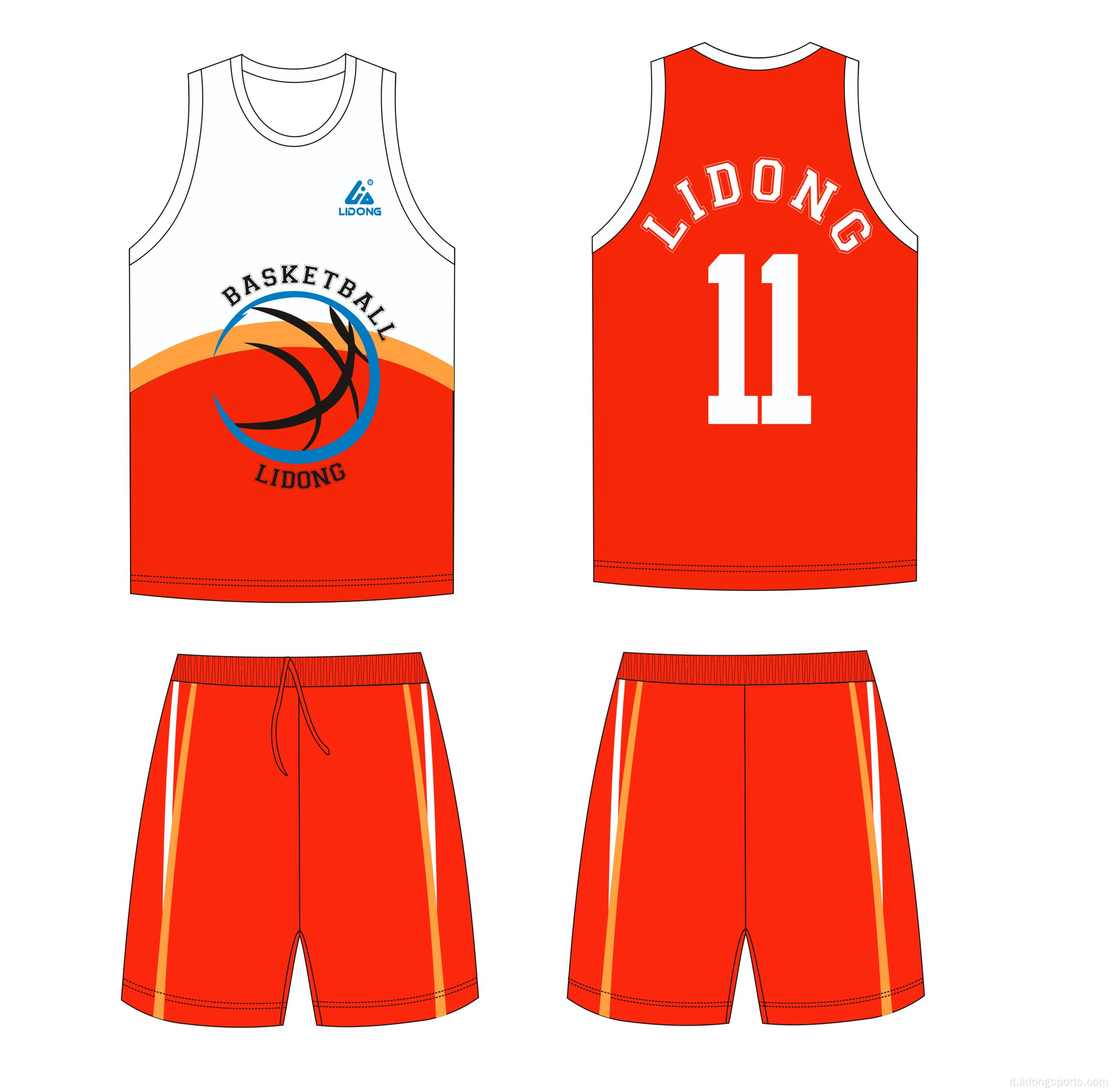 Uniformi da basket per adulti di alta qualità personalizzati