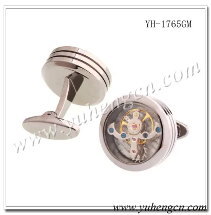 YH-1765GM Novelty Watch Tourbillon Cufflinks