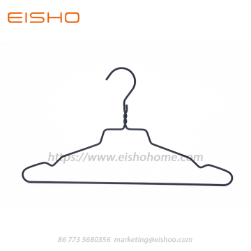 Black Aluminum Clothes Hanger With Notched End AL016