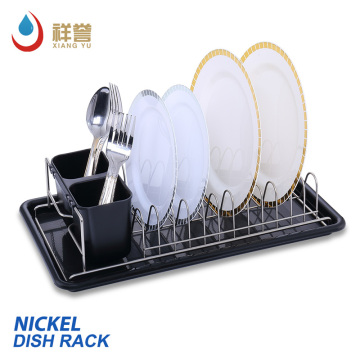 Organizador de armazenamento de cozinha Rack Rack Metal Dish Rack Solter com bandeja