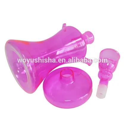 All glass sheesha pipes smoking glass pot nargile shisha hookah with suitcase