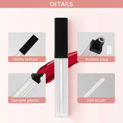 Clear Lip Gloss Tube Refillable Empty Lip Bottles