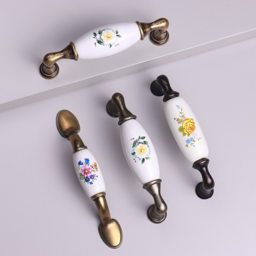 128mm ceramic cabinet pulls cupboard handles