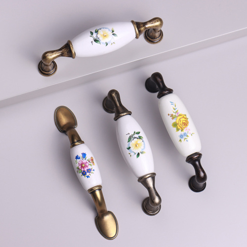 128mm ceramic cabinet pulls cupboard handles